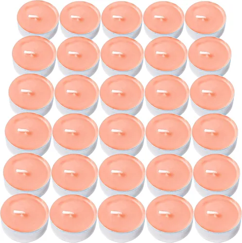 Vista 3 de DecorRack 30 velas aromáticas de orquídea de ángel, aroma agradable, aromaterapia, decoración perfumada del hogar, velas votivas de larga duración