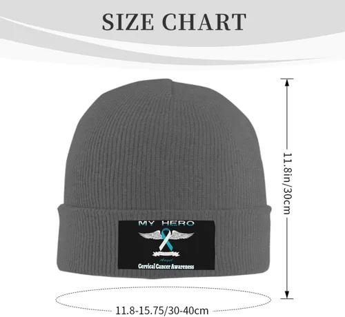 Vista 3 de Beanie Hat Unisex Stretchy Hat Soft Warmth Knit Hat Cap for Men & Women