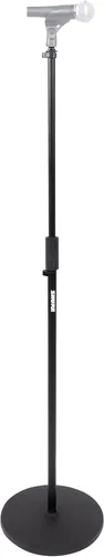 Vista 19 de Shure by Gator - Soporte de micrófono de base redonda con embrague giratorio estándar de altura ajustable y base de 10 pulgadas; (SH-RBMICSTAND10)