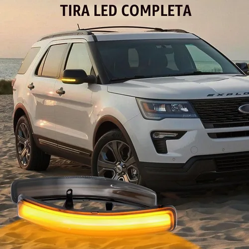 Vista 5 de [2 piezas] Luces intermitentes para retrovisor lateral para Ford Explorer 2011-2019 Reemplazo# BB5Z-13B375-A, BB5Z13B375A Ensamblaje de luces