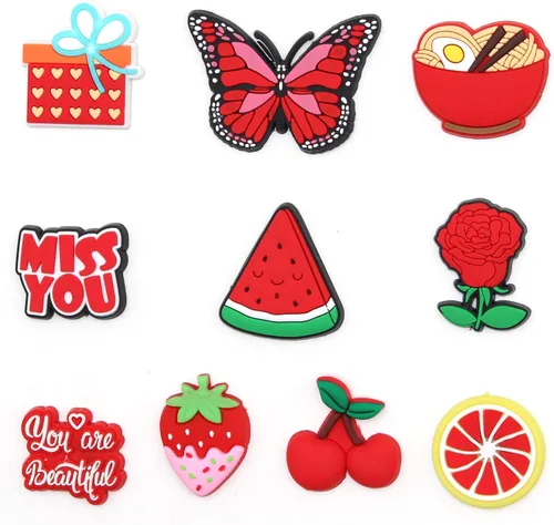 Vista 6 de Lbsidiety Cute Cartoon shoe charms PVC shoe Decoration for DIY clog Sandals Bracelets kid girls boy Teen Party Favor Gifts