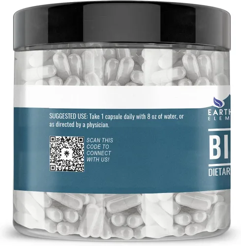 Vista 2 de Earthborn Elements Bicarb Blend 200 cápsulas, puro y sin diluir, sin aditivos