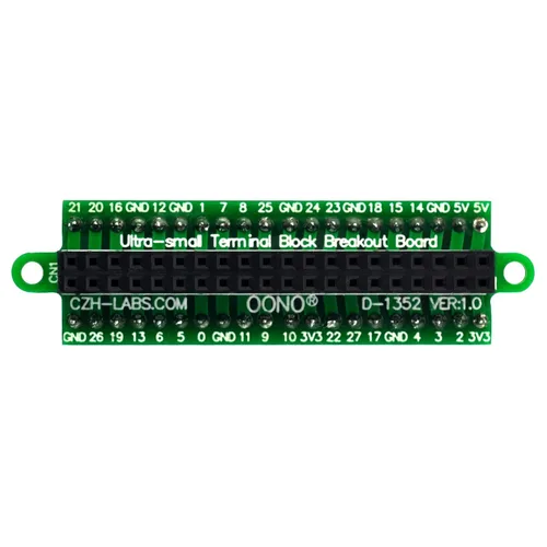 Vista 3 de Módulo de placa de conexiones de bloque de terminales GPIO RPi ultra pequeño, para Raspberry Pi