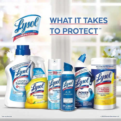 Vista 6 de Lysol Limpiador automático de inodoro en el tazón, limpia y refresca la taza del inodoro, aroma Atlantic Fresh, 8 unidades (paquete de 4)