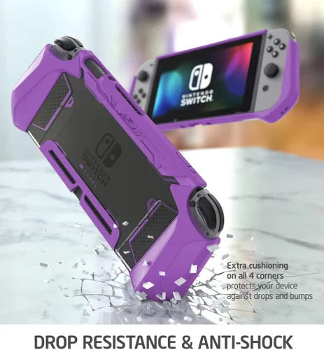 Vista 5 de Mumba - Funda compatible acoplable con Nintendo Switch Blade Series de poliuretano termoplástico con agarre ergonómico y cómodo