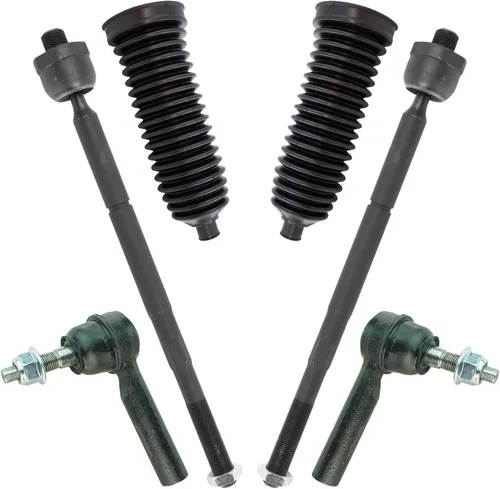 Vista 186 de TRQ Kit de dirección delantera con barra de acoplamiento de fuelle de piñón y cremallera compatible con Toyota Echo 2000-2005