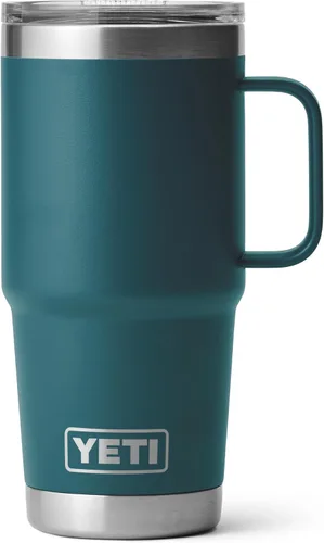 Vista 9 de YETI - Vaso de viaje Rambler de 20 onzas, de acero inoxidable, aislada al vacío con tapa fuerte Stronghold Blanco