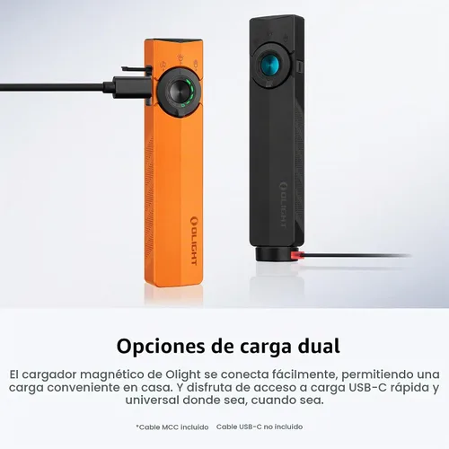 Vista 6 de OLIGHT ArkPro EDC linterna plana recargable, luz de bolsillo, negro NW