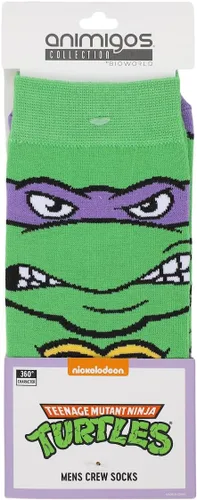 Vista 5 de Bioworld Teenage Mutant Ninja Turtles Animigos Mens Crew Socks
