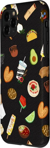 Vista 2 de Funda para iPhone 11 Pro Black Antojitos Mexican Food Latino Tacos Pan Dulce