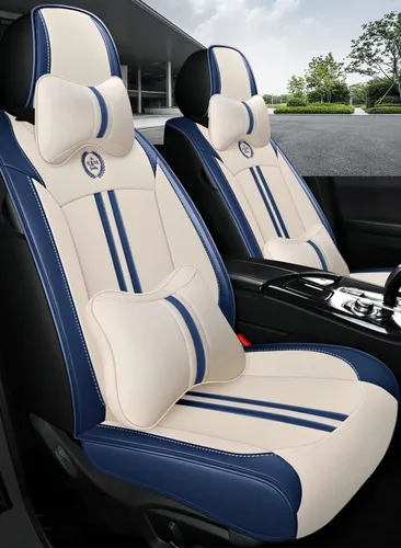 Vista 2 de Funda de asiento de automóvil compatible con LR2 transpirable e impermeable compatible con bolsa de aire compatible con asiento de automóvil