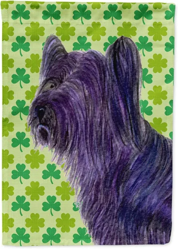 Vista 91 de Caroline's Treasures SS4442GF Affenpinscher Bandera de jardín con retrato de trébol del día de San Patricio para buzón, bandera decorativa