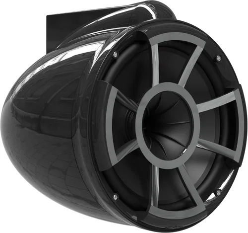 Vista 6 de Wet Sounds Revolution Series - Altavoces de torre HLCD Wakeboard de 10 pulgadas, color negro con kit de montaje X