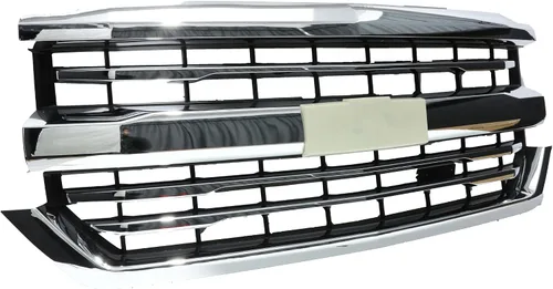 Vista 2 de Rejilla delantera apta para Chevy Chevrolet Silverado 1500 2016 2017 2018 estilo Z71 rejilla con acabado cromado (con estilo Z71)