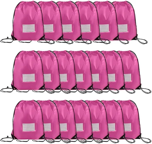 Vista 75 de CODOBON Paquete de 20 bolsas con cordón, mochila de cuerda de dibujo a granel, bolsa de bricolaje para gimnasio, deportes, bolsa para mujeres