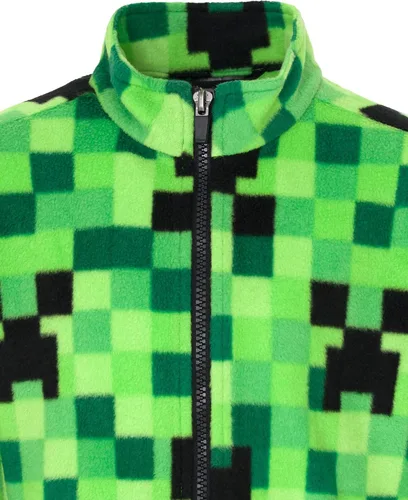 Vista 4 de Minecraft Chaqueta de forro polar con cremallera para niños pequeños y grandes