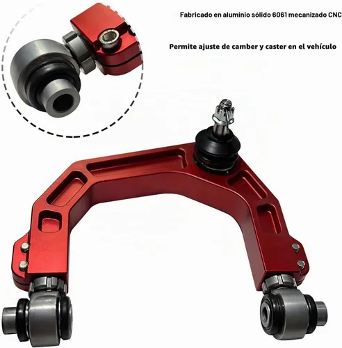 Vista 6 de BST BSSP Brazos de control delanteros superiores de aluminio forjado CNC, elevación de suspensión de 2-4", FUCA compatible con Chevy Silverado