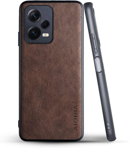 Vista 6 de AIORIA Funda protectora completa para Xiaomi Redmi Note 12 Pro 5G, funda de cuero premium para teléfono con diseño retro para Redmi Note 12 Pro 5G