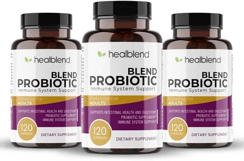 Vista 10 de healblend Probiotic Caps Cápsulas de suplemento dietético, probióticos para mujeres y hombres Salud digestiva, apoyo del sistema inmunológico, sin