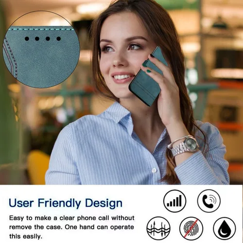 Vista 6 de IVY Poco X3 Funda Billetera Para Poco X3 [Estilo Sonrisa] [Piel Táctil Sensación] [Hebilla Magnética] Funda De Cuero PU Para Xiaomi Poco X3 / Poco