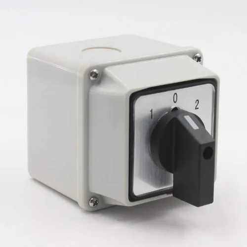 Vista 5 de Interruptor selector de cambio universal, con caja impermeable, 3 posiciones 12 terminales, interruptor de transferencia de energía, generadores
