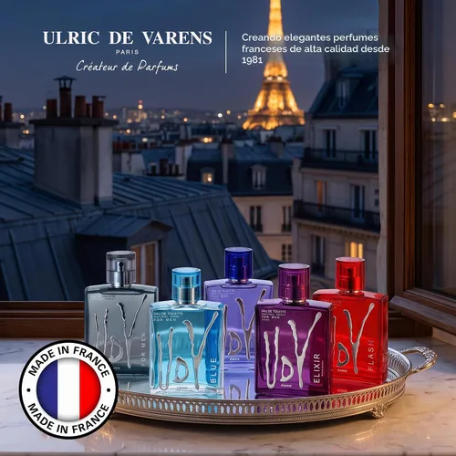 Vista 5 de Ulric de Varens Blue Eau de Toilette Spray para hombre, 100 ml/3.4 fl oz