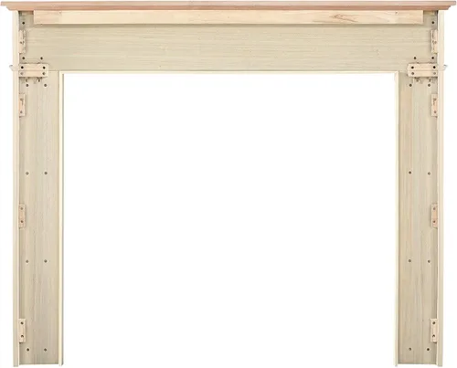 Vista 3 de Pearl Mantels ARYB48110 Cómodo mantel de madera de estilo transitorio, 48 pulgadas de ancho x 42 pulgadas de alto, sin terminar