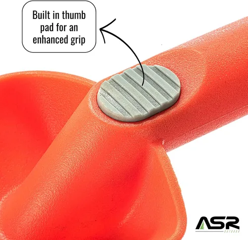 Vista 5 de ASR Outdoor - Paleta de mano de nailon resistente naranja de 11 pulgadas