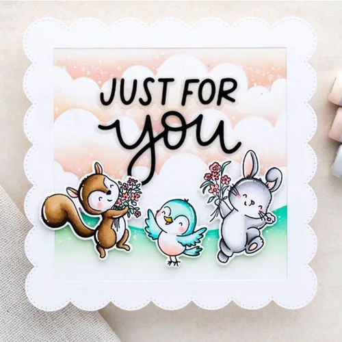 Vista 4 de LOVELY DAY - Juego de sellos y troqueles para hacer tarjetas, sellos transparentes y troqueles de corte de metal para álbumes de recortes