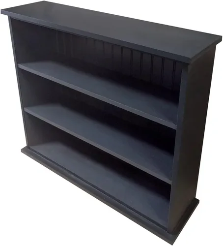Vista 23 de Sawdust City Estantería de madera maciza (salvia maciza) 36" W x 10" D x 32" H, Three Openings, Ships in 3 Pieces, Assembly Required Verde sólido