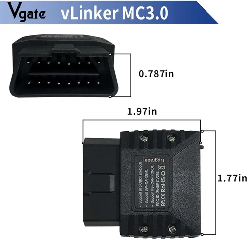 Vista 2 de Vgate vLinker MC Bluetooth 3.0 OBD2 escáner lector de código herramienta de escaneo de diagnóstico para Android y Windows, negro