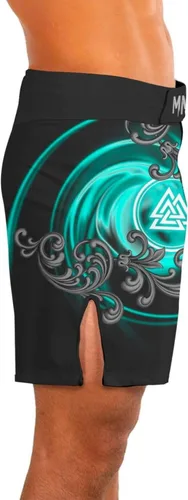 Vista 4 de PERSONALFURY - Pantalones cortos aztecas de compresión para hombre, tela no transparente, pantalones cortos de MMA para hombre