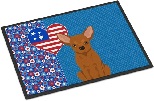 Vista 68 de Caroline's Treasures WDK5119JMAT Airedale Terrier USA - Tapete para interiores o exteriores, 24 x 36 pulgadas, tapete para puerta delantera