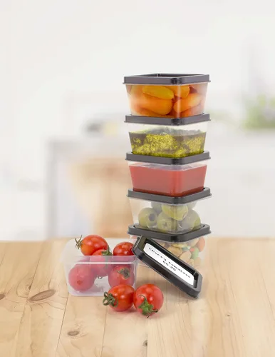 Vista 3 de ZENVY Paquete de 50 mini recipientes reutilizables de 2 onzas, incluye 50 recipientes de plástico de 2 onzas y tapas, para salsas, salsas, salsas