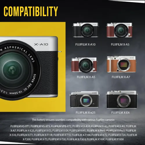 Vista 6 de BM NP-W126S Batería para Fuji FinePix X Half, X-E5, X-100F X-100V X100 VI, X-S10 X-A7 X-H1 X-T2 X-T3 X-T10 X-T20 X-T30 X-T30 II X-T30 X-T30 III