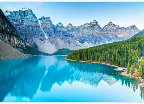 Vista 2 de SIGNFORD Papel tapiz adhesivo para despegar y pegar. Fotografía de naturaleza Majestic Mountain Wallpaper - 100x144 pulgadas. Decoración amigable