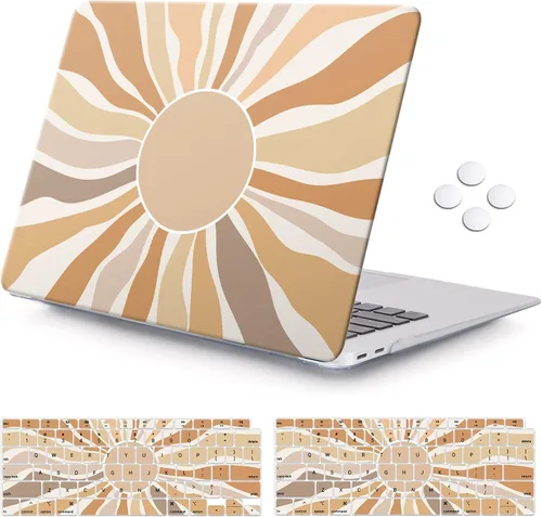 Vista 9 de iCasso - Funda para MacBook Air de 13 pulgadas 2020 M1 A2337, paisaje abstracto Funda protectora rígida para MacBook Air de 13 pulgadas 2019 2018
