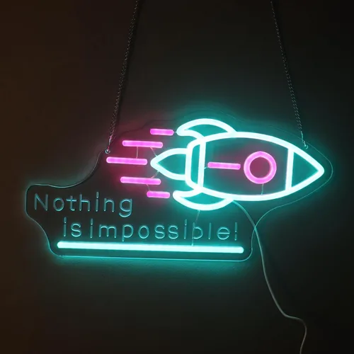 Vista 10 de Astronaut Skateboarding" Space Adventure Light - Arte de pared LED genial y que desafía la gravedad para sala de juegos, dormitorio, decoración
