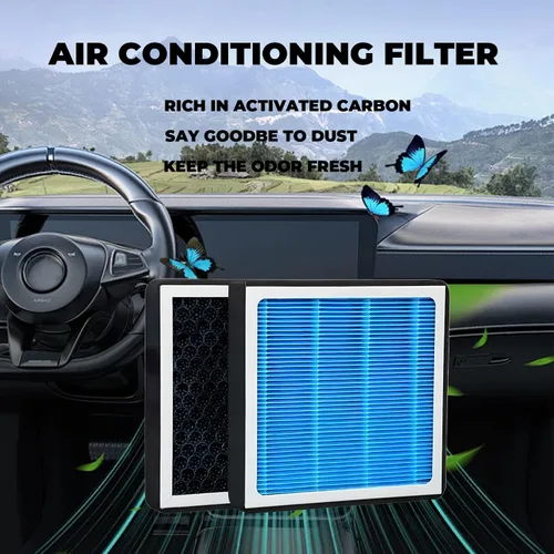 Vista 4 de CF11182 Filtro de aire de cabina con carbón activado para Honda Civic, Clarity, CR-V CRV, CR-Z CRZ, Fit, HR-V HRV, Insight, Odyssey y RDX, TLX