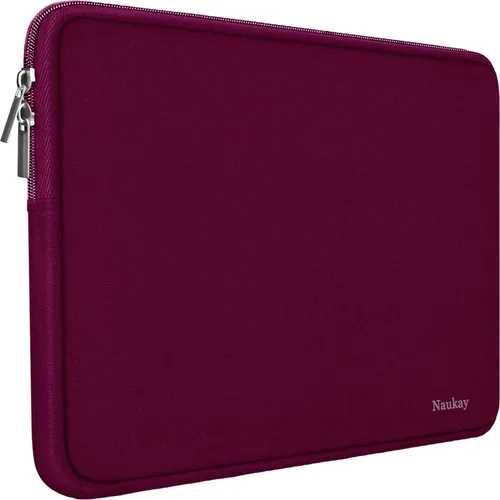 Vista 11 de Naukay Funda para Laptop, Funda de Neopreno Resistente de 13-13.3 Pulgadas para Laptop/Computadora Portátil/Funda de Bolsillo para Computadora