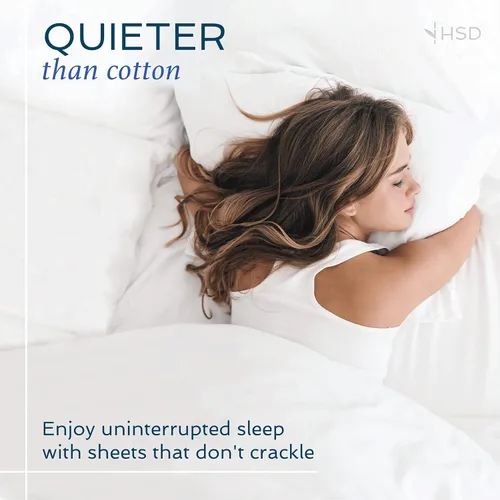 Vista 6 de Hotel Sheets Direct - Fundas de almohada de 100% bambú súper suaves, sedosas y frías, resistentes al sudor, absorbentes de humedad