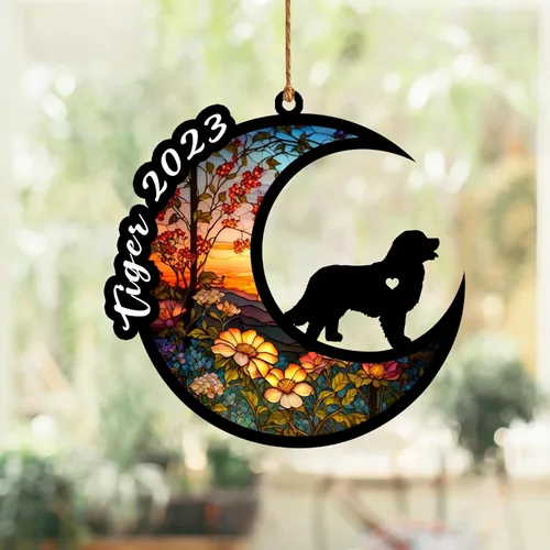 Vista 18 de Atrapasoles conmemorativo para perros, regalo de condolencia de perro de la pérdida del bulldog americano, regalos conmemorativos para los amantes