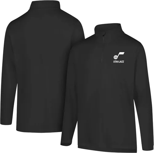 Vista 14 de Ultra Game Camiseta oficial de la NBA de manga larga con cremallera corta para hombre Gris Caliente Carbón