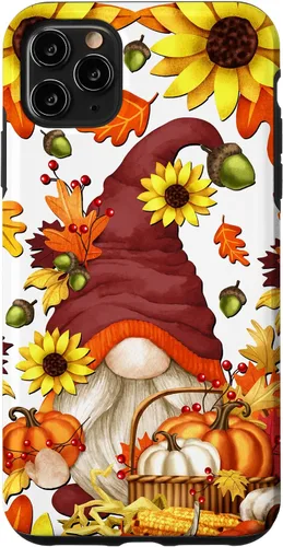 Vista 13 de Hello Fall Sunflower Gnome Pattern for Women Cute Autumn Case for iPhone 17