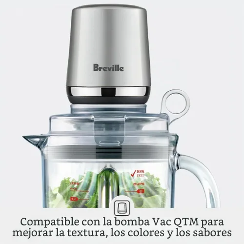 Vista 5 de Breville BBL920BST Super Q Licuadora de Grado Comercial para el Hogar, Acero Inoxidable Negro