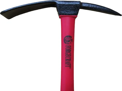 Vista 2 de Forgecraft Forged Prospector's Adze Pick/Weeding Hoe Pick! ¡Hecho en Taiwán!
