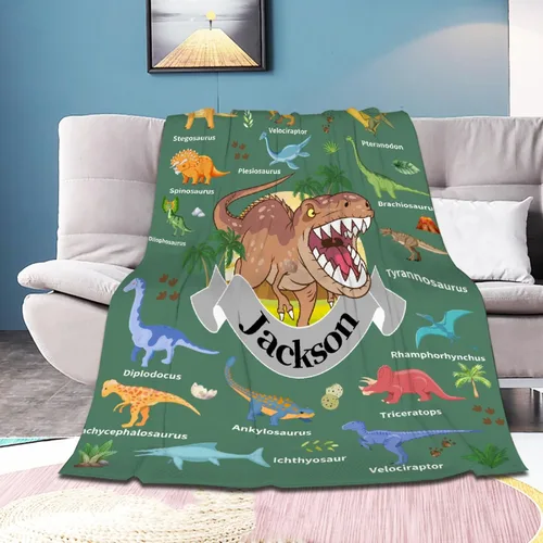 Vista 11 de Manta de bebé de esqueletos de dinosaurios de neón retro de los años 80, regalos para niños y niñas, decoración de dinosaurios, felpa suave