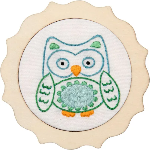 Vista 6 de Bucilla Kit de bordado estampado My 1st Stitch, 4 pulgadas, Camper