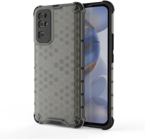 Vista 253 de Pzwoxukhov Funda compatible con Huawei Nova 3i, compatible con Huawei P Smart+ 2018 Honeycomb Anti-Drop Shock-Absorbing Case Negro
