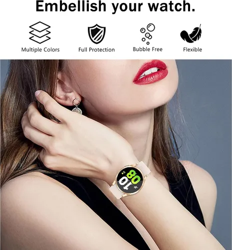 Vista 8 de Paquete de 12 unidades de protector de pantalla YUVIKE compatible con Samsung Galaxy Watch 5 de 40 mm (SM-R900) y Galaxy Watch 4 de 40 mm (SM-R860)